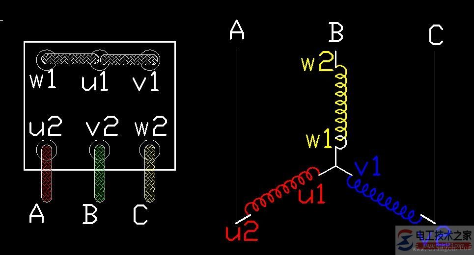 三相异步电念头接线图